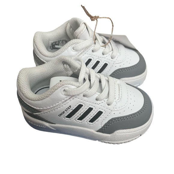 Adidas Drop Step Low I Gray and White Toddler Size 5K. NWT. - Picture 2 of 8